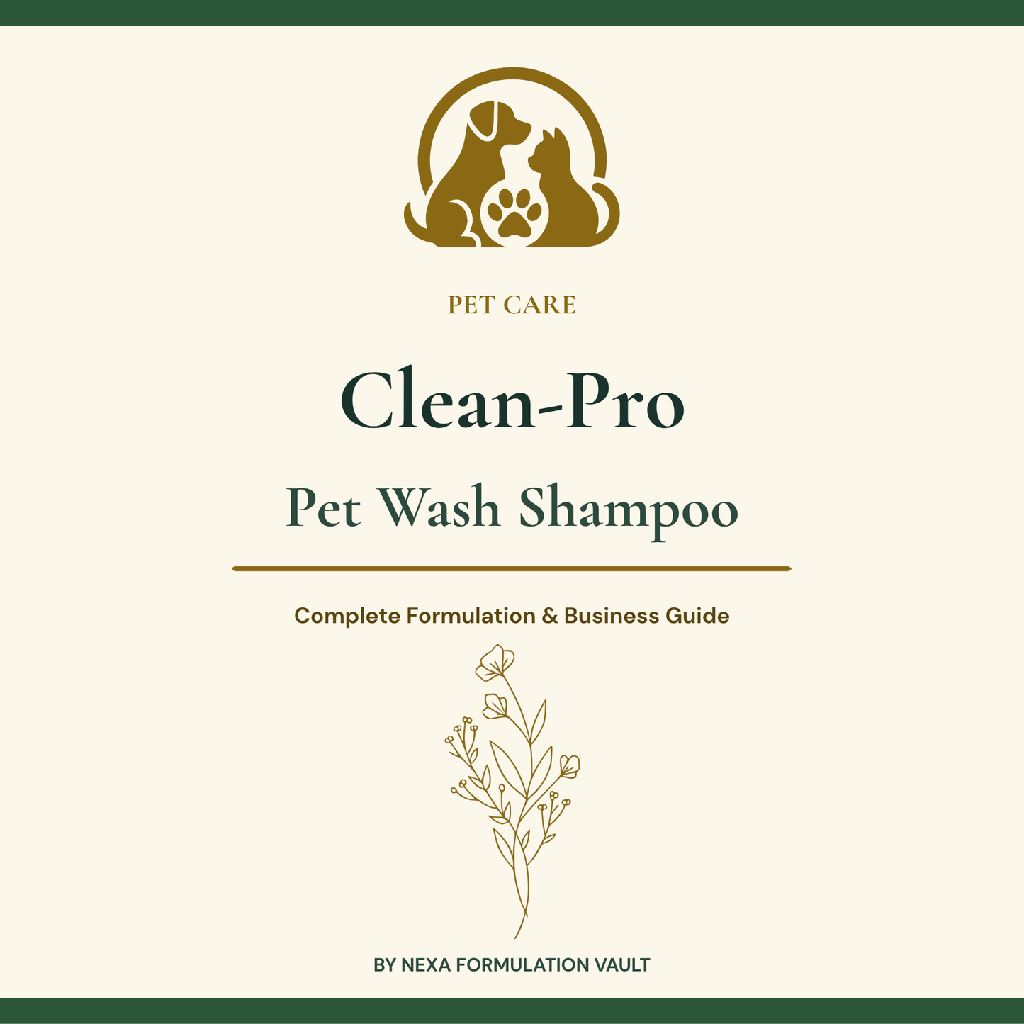 Clean-Pro Pet Wash Shampoo Cover