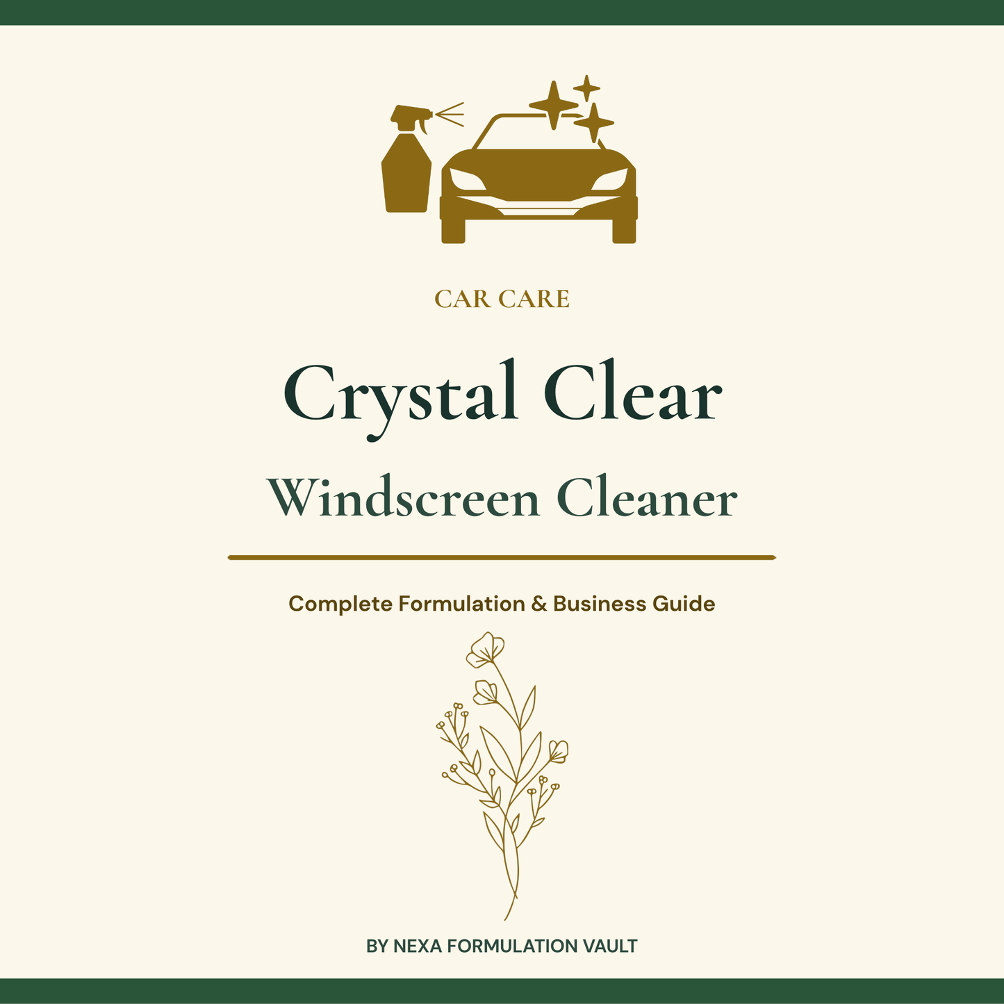 Crystal Clear Windscreen Cleaner Cover