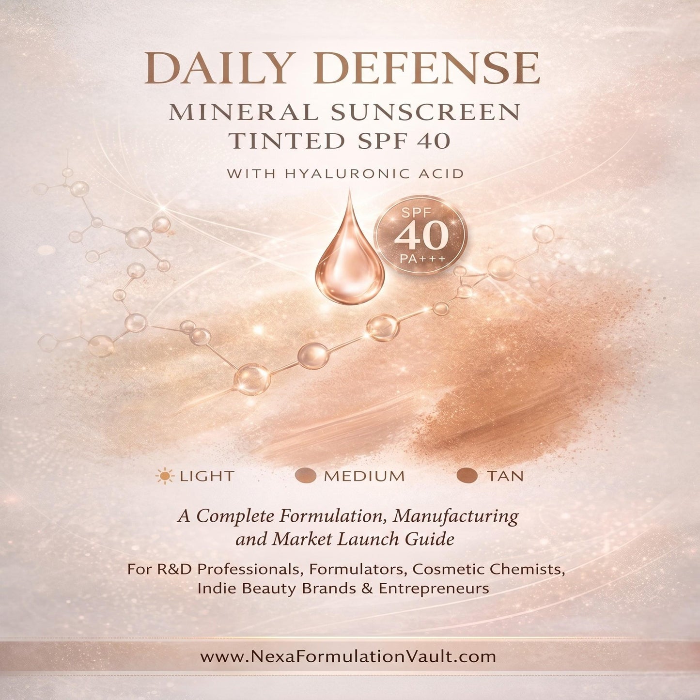 DAILY DEFENSE MINERAL SUNSCREEN TINTED SPF 40 WITH HYALURONIC ACID