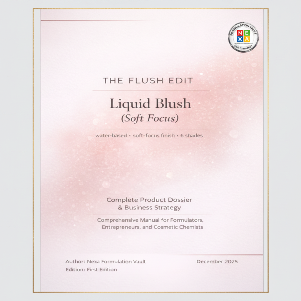 The Flush Edit Liquid Blush Soft Focus Formulation Dossier by Nexa Formulation Vault