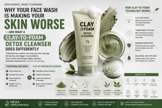 Why Your Face Wash Is Making Your Skin Worse — And What a Clay-to-Foam Detox Cleanser Does Differently