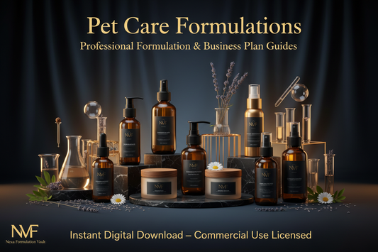 How to Make Natural Pet Shampoo for Dogs and Cats — Professional Formula Guide — Nexa Formulation Vault