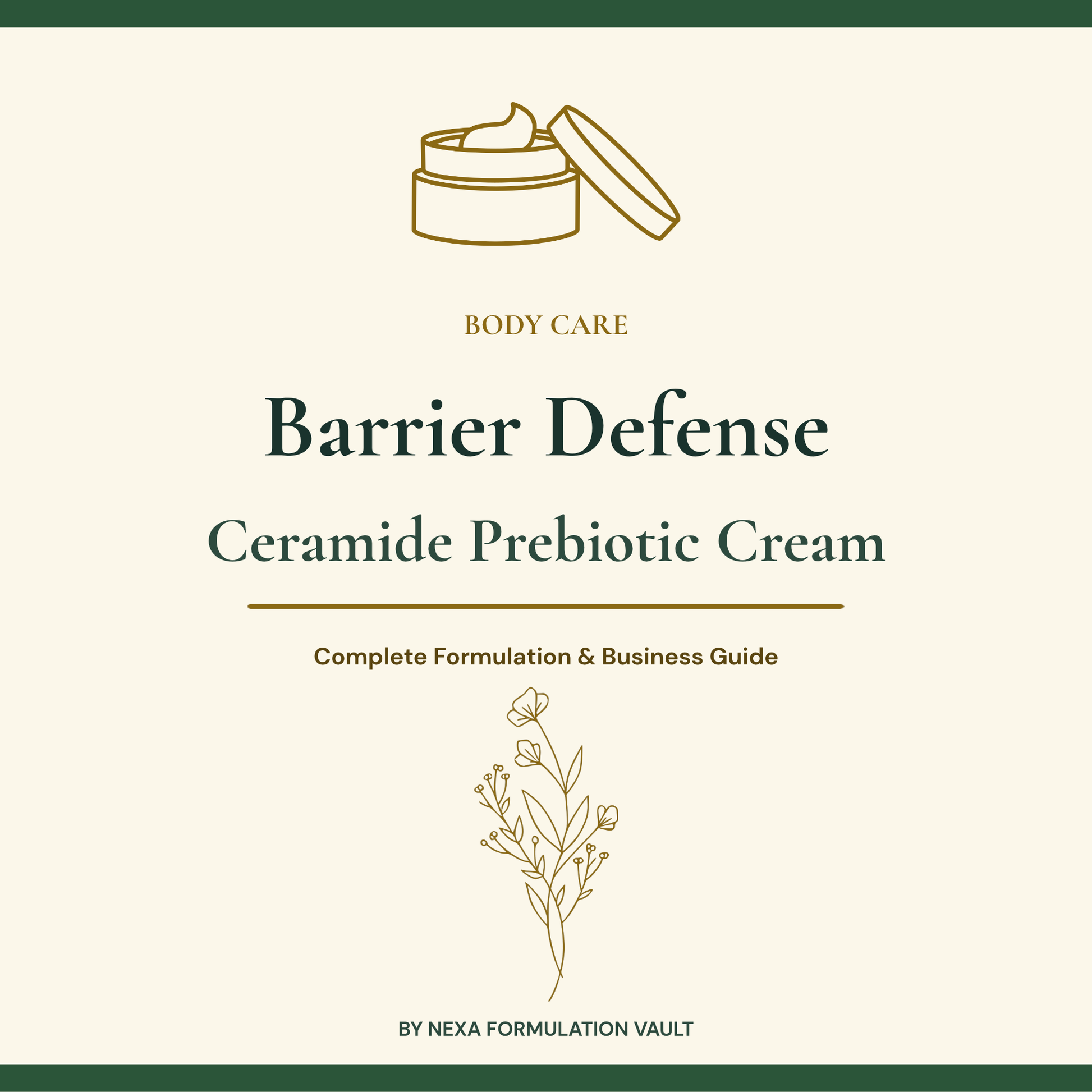 Barrier Defense Ceramide Prebiotic Cream Body Care Cover