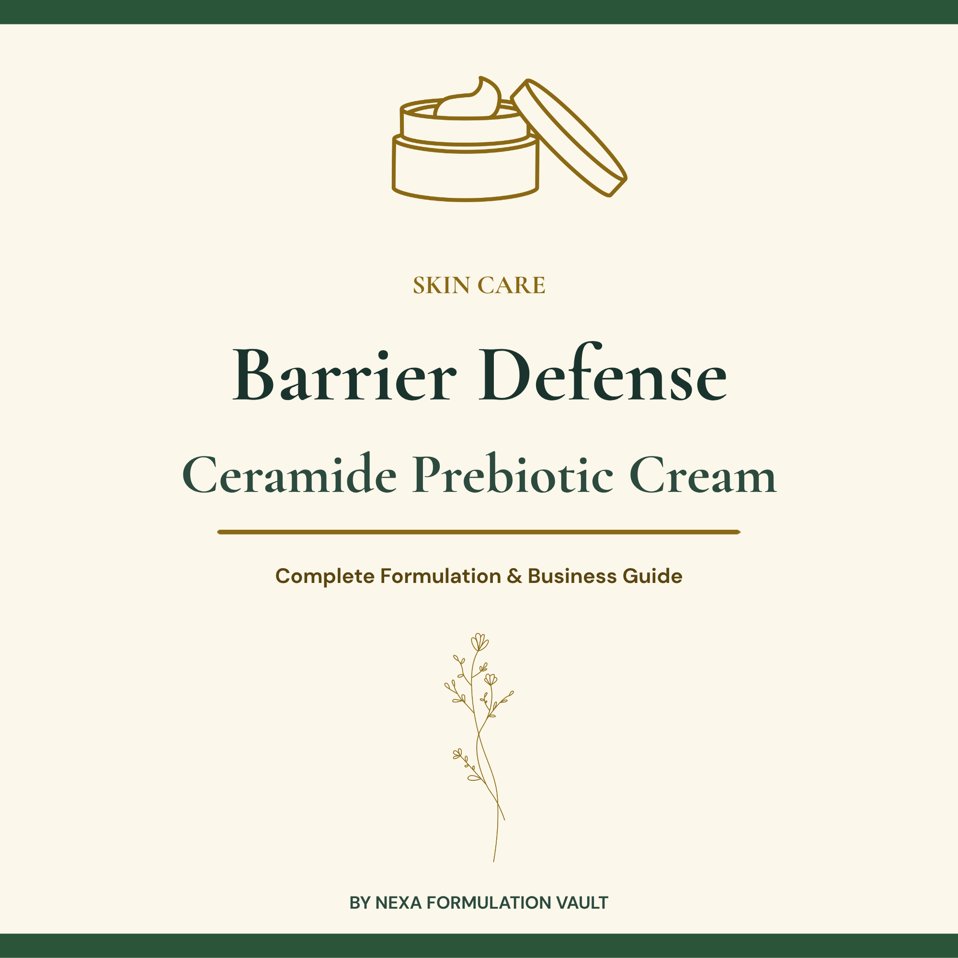 Barrier Defense Ceramide Prebiotic Cream Skin Care Cover