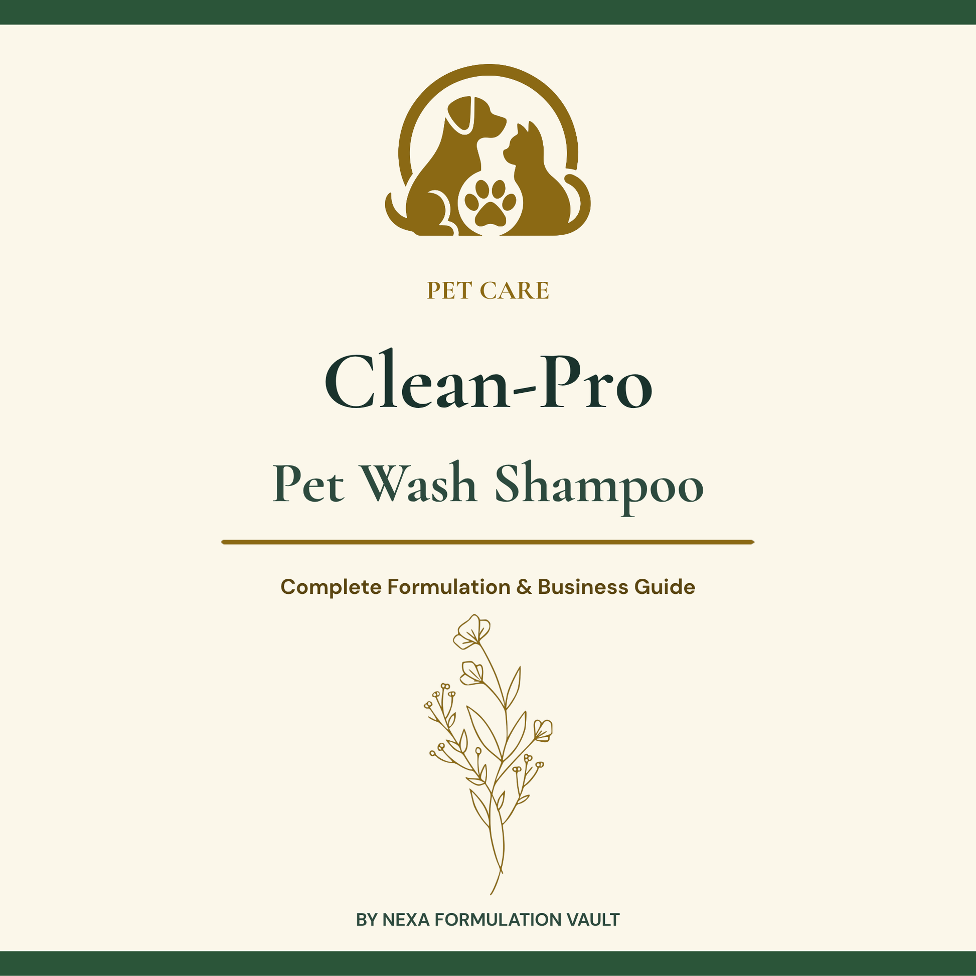 Clean-Pro Pet Wash Shampoo Cover