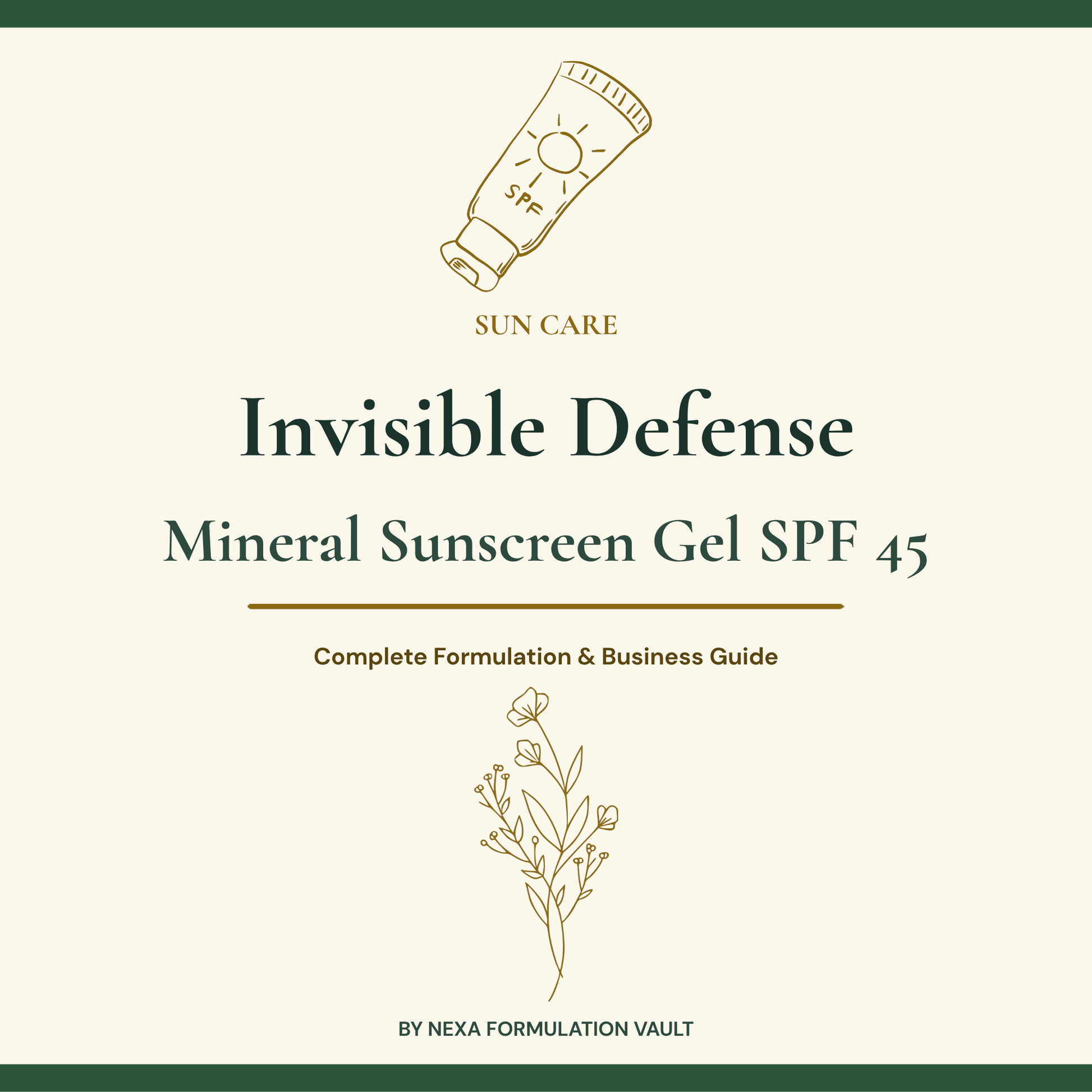 Invisible Defense SPF 45 Cover