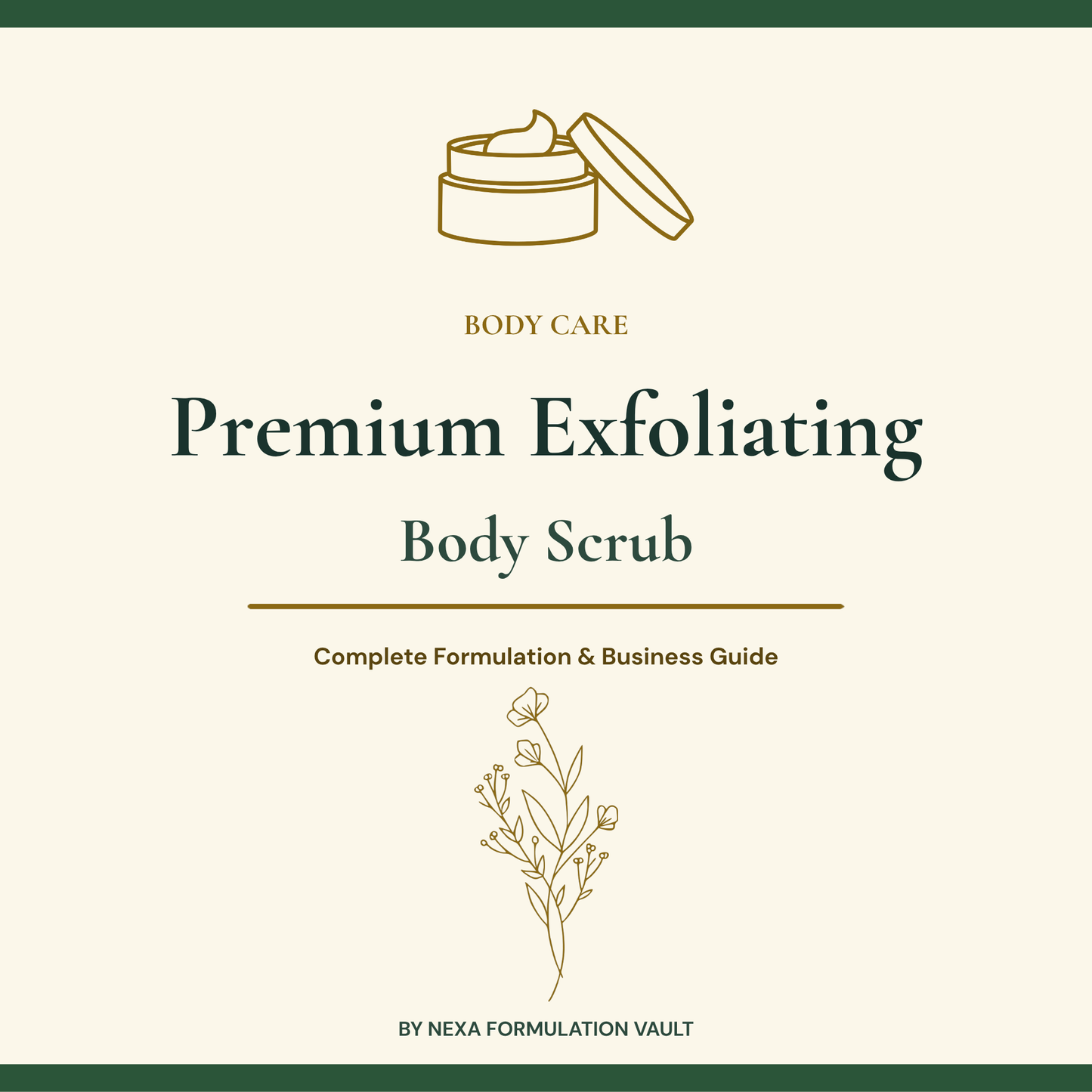 Premium Exfoliating Body Scrub Cover