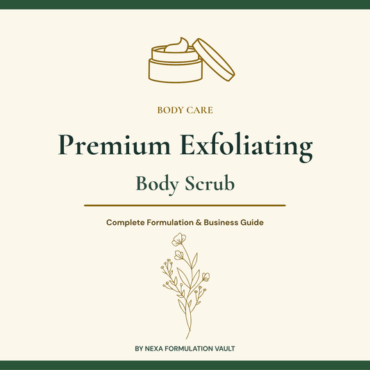 Premium Exfoliating Body Scrub Cover