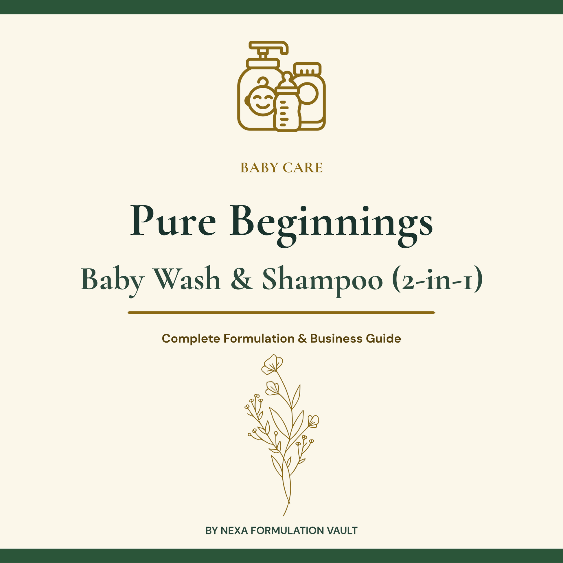 Pure Beginnings Baby Wash Cover