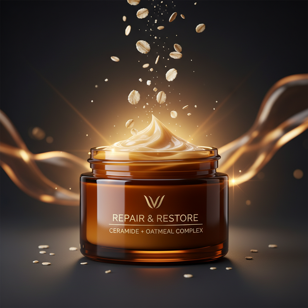 Repair Body Cream with Ceramides and Colloidal Oatmeal formulation and business guide cover